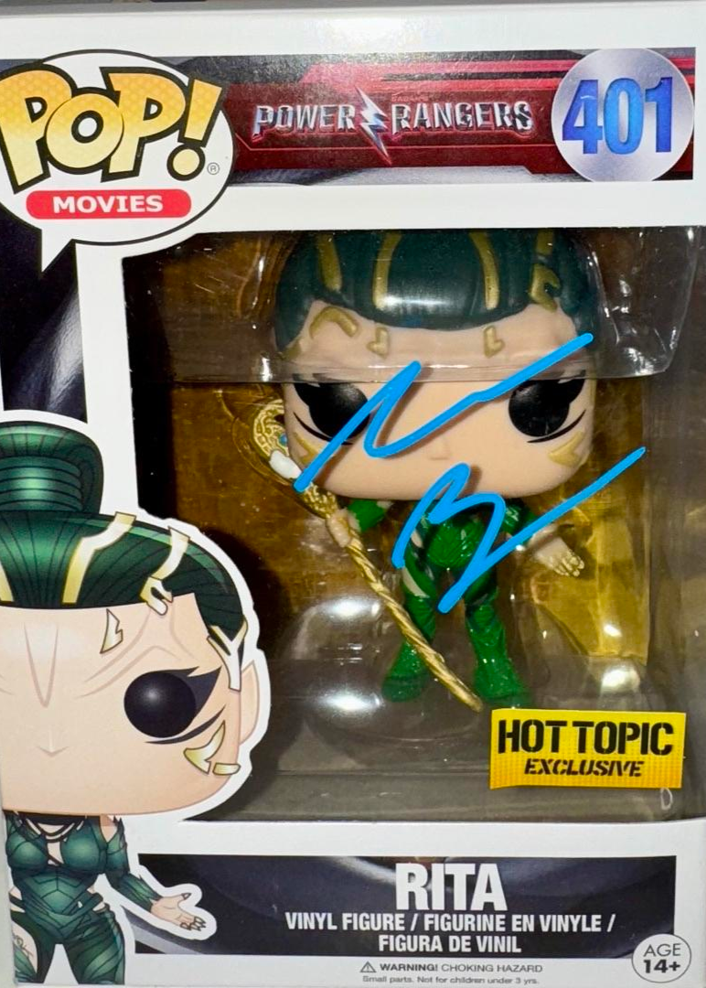 Elizabeth Banks Signed Funko Pop #401 "Rita" (Power Rangers) - Beckett COA